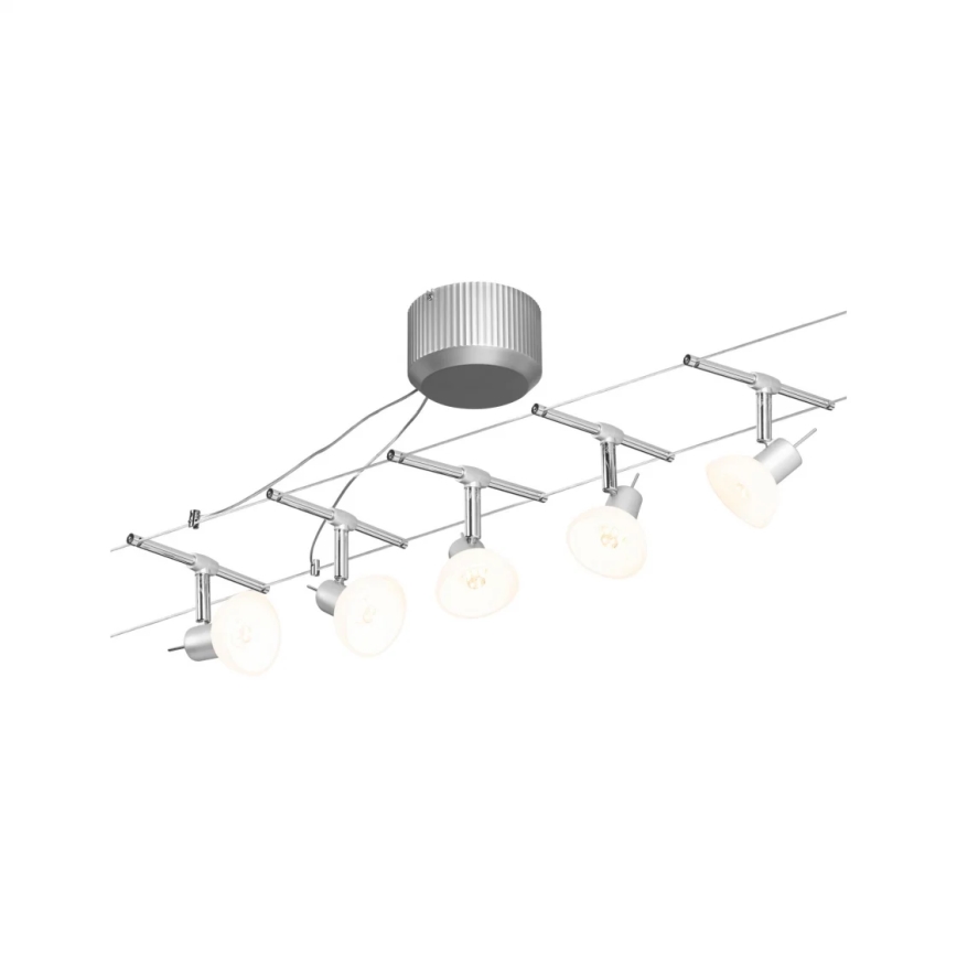 Paulmann 94136 - К-кт 5xGU5,3/10W Спот за релсова система SHEELA 230V лъскав хром