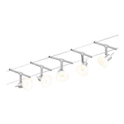 Paulmann 94136 - К-кт 5xGU5,3/10W Спот за релсова система SHEELA 230V лъскав хром