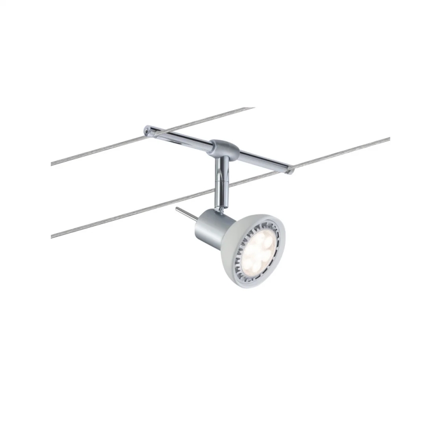 Paulmann 94136 - Пълен комплект 5xGU5,3/10W кабелна система SHEELA 230V, лъскав хром