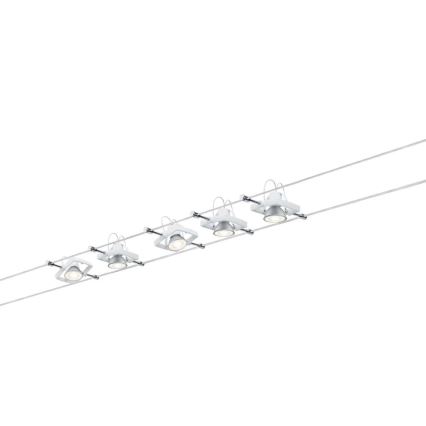 Paulmann 94149 - К-кт 5xGU5,3/10W Спот за релсова система TECH 230V бял