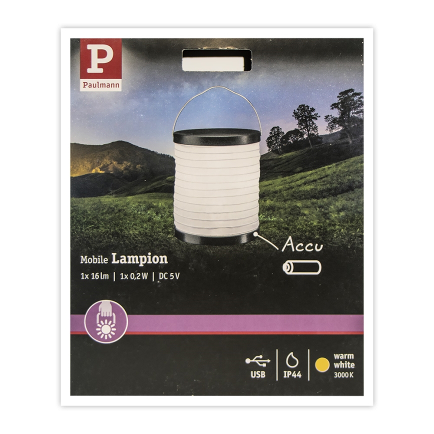Paulmann 94169 - LED/0,2W IP44 Екстериорна декоративна лампа MOBILE 3,7V