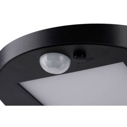 Paulmann 94246 - LED/1,2W IP44 Екстериорна соларна лампа със сензор RYSE 3,7V 1800 mAh