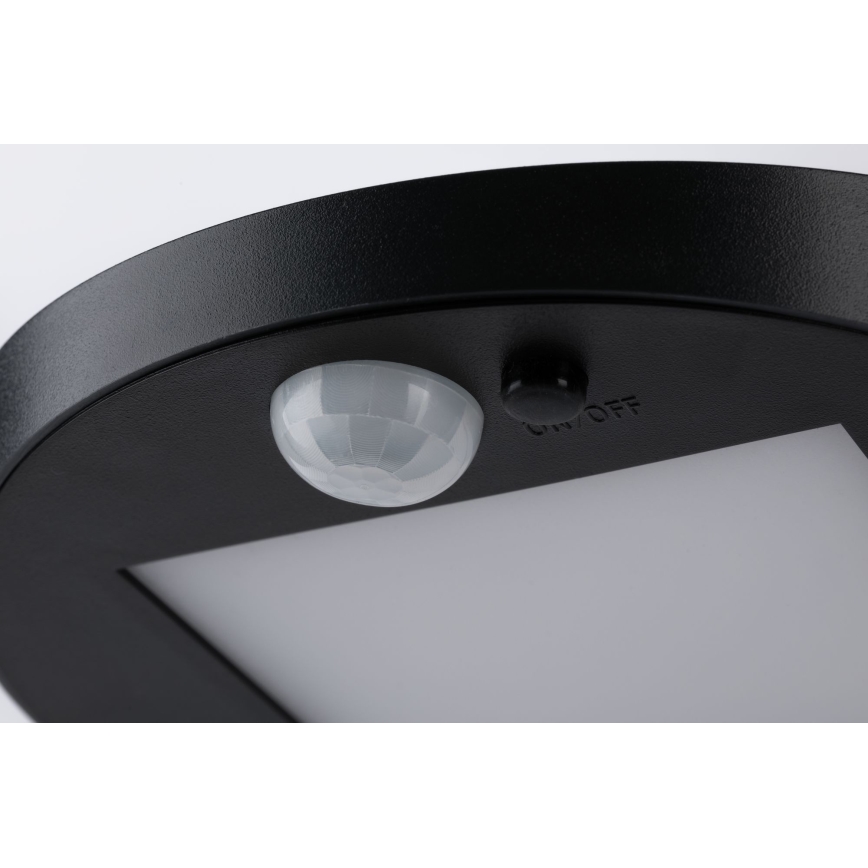 Paulmann 94249 - LED/1,2W IP44 Екстериорен соларен лампа със сензор RYSE 3,7V 1800 mAh