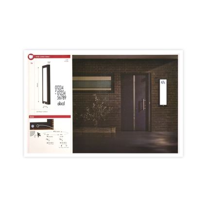 Paulmann 94257_1 - LED/19W IP44 Екстериорна лампа за таван със сензор 230V