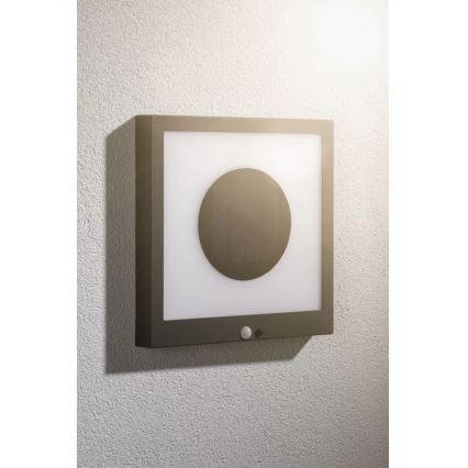 Paulmann 94263 - LED/1,2W IP44 Соларен стенен осветител с сензор TAIJA 3,7V 1800 mAh