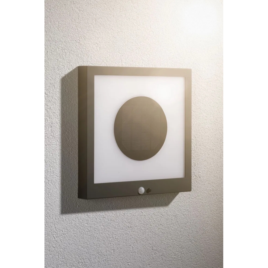 Paulmann 94263 - LED/1,2W IP44 Соларен стенен осветител с сензор TAIJA 3,7V 1800 mAh