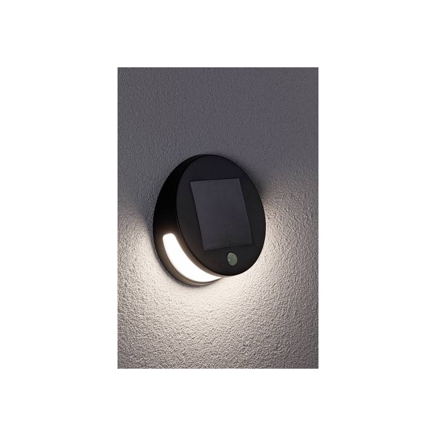 Paulmann 94265 - LED/3W IP44 Външно соларно осветително тяло с сензор HELENA 3,7V 1800 mAh