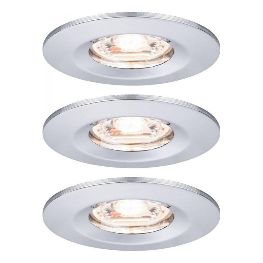 Paulmann 94303 - К-кт 3xLED/4W IP44 Лампа за вграждане в баня COIN 230V