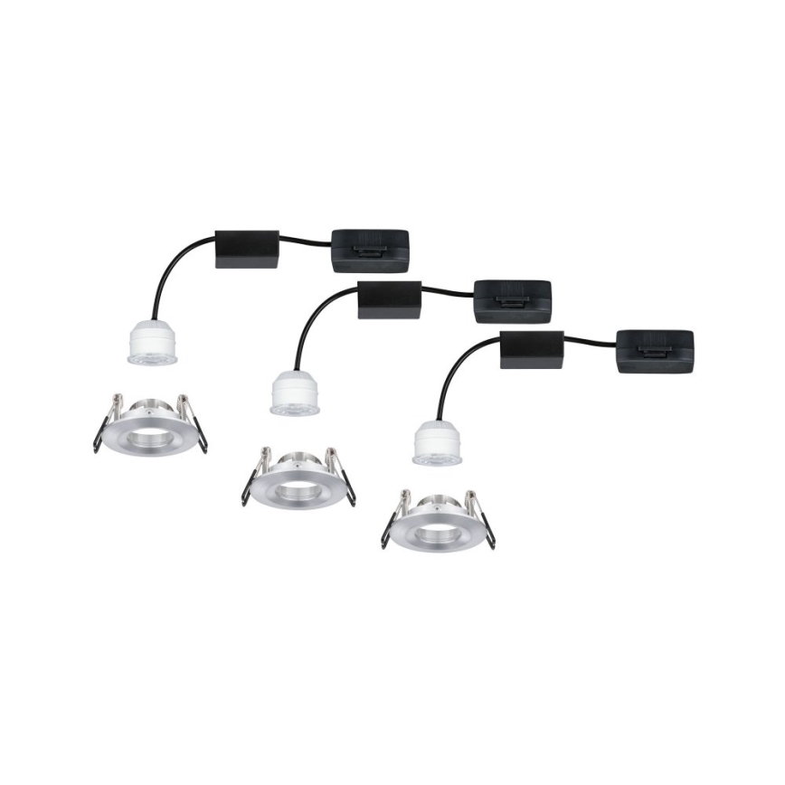Paulmann 94305 - К-кт 3xLED/4W IP44 Лампа за вграждане в баня NOVA 230V