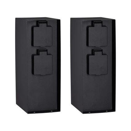 Paulmann 94313 - Екстериорен стълб с контакти RIO 4Z SCHUKO 230V IP44
