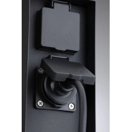 Paulmann 94313 - Екстериорен стълб с контакти RIO 4Z SCHUKO 230V IP44