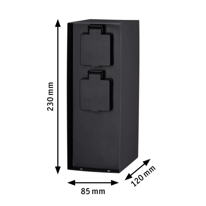 Paulmann 94313 - Външна колона с контакти RIO 4Z SCHUKO 230V IP44
