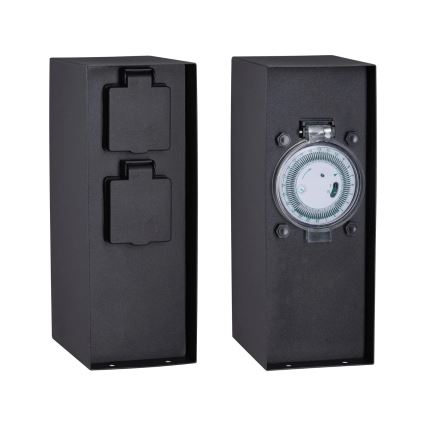 Paulmann 94314 - Екстериорна колона с контакти и таймер 2Z SCHUKO