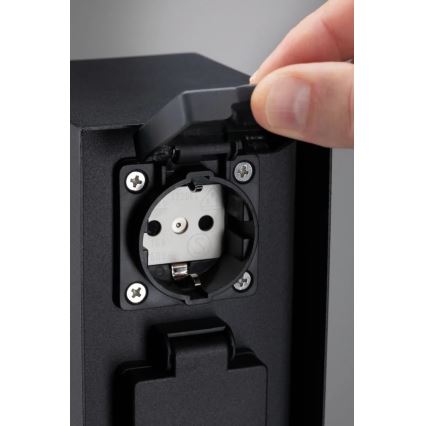 Paulmann 94314 - Екстериорна колона с контакти и таймер 2Z SCHUKO