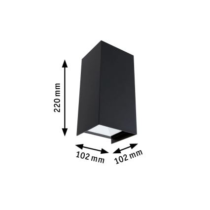 Paulmann 94325 - 2xLED/6,5W IP44 Екстериорен аплик FLAME 230V