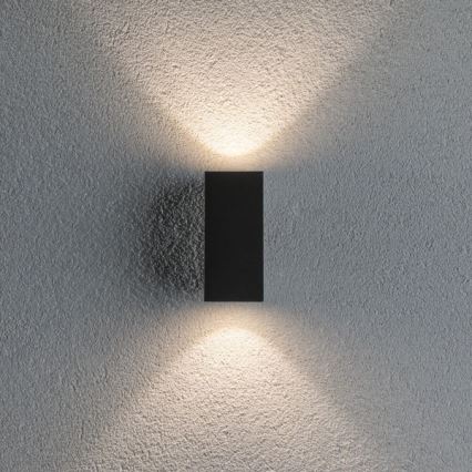 Paulmann 94328 - 2xLED/2,8W IP44 Екстериорен аплик FLAME 230V антрацит