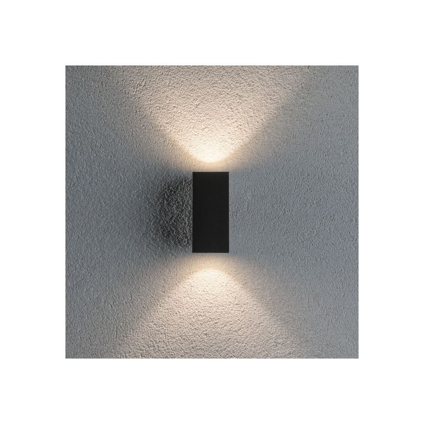 Paulmann 94328 - 2xLED/2,8W IP44 Екстериорен аплик FLAME 230V антрацит