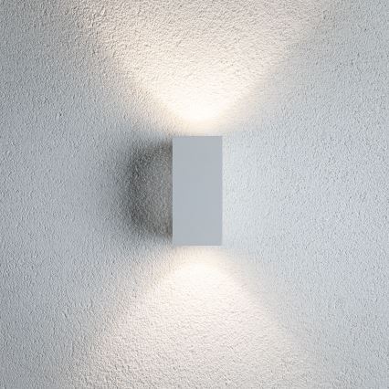 Paulmann 94330 - 2xLED/2,8W IP44 Екстериорен аплик FLAME 230V бял