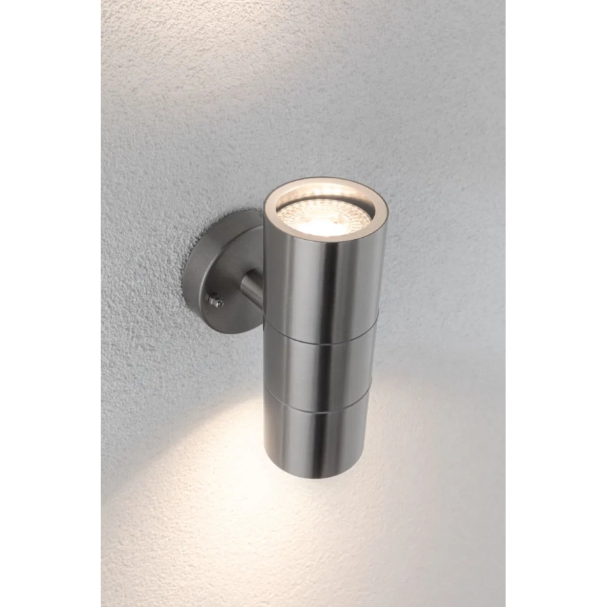 Paulmann 94331 - 2xGU10/10W IP44 Екстериорен аплик FLAME 230V