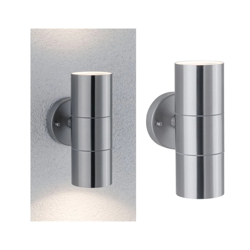 Paulmann 94331 - 2xGU10/10W IP44 Екстериорен аплик FLAME 230V