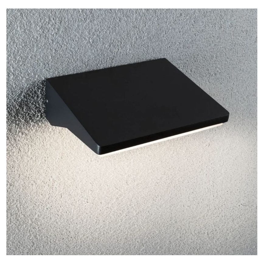 Paulmann 94333 - LED/7,4W IP44 Екстериорен аплик със сензор HOUSE 230V