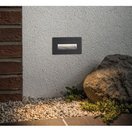 Paulmann 94383 - LED/4W IP44 Екстериорна лампа за вграждане LONG 230V