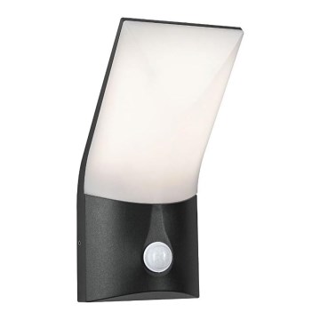 Paulmann 94402 - LED/10W IP44 Екстериорен аплик със сензор ADYA 230V