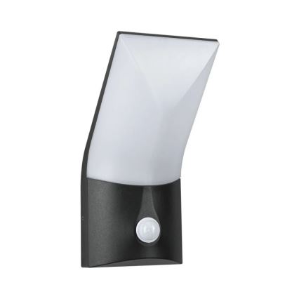 Paulmann 94402 - LED/10W IP44 Екстериорен аплик със сензор ADYA 230V