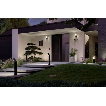 Paulmann 94403 - LED/10W IP44 Екстериорна лампа със сензор ADYA 230V