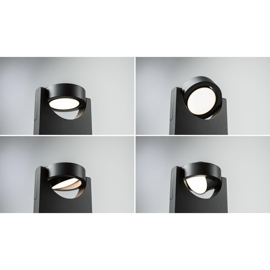 Paulmann 94406 - LED/8W IP44 Екстериорен аплик SWIVEA 230V