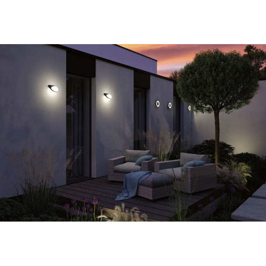 Paulmann 94409 - LED/4W IP44 Екстериорен аплик CIRCEA 230V