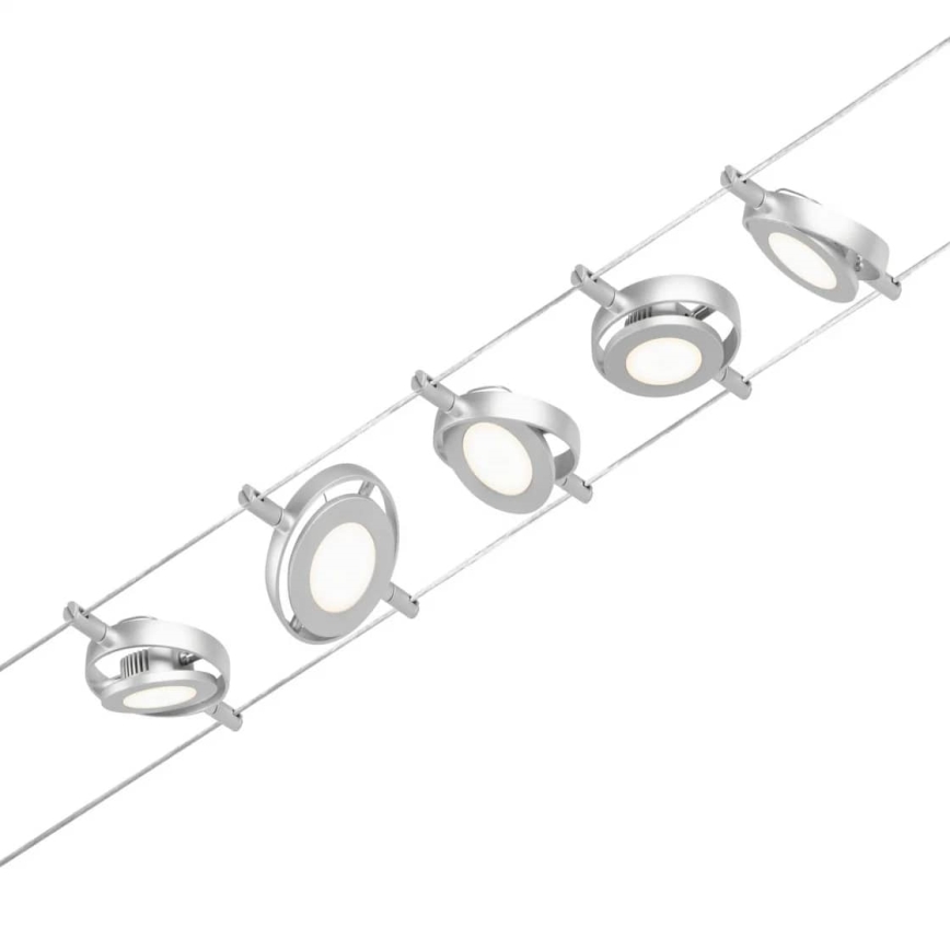 Paulmann 94414 - К-кт 5xLED/4,5W Спот за релсова система ROUNDMAC 230V лъскав хром