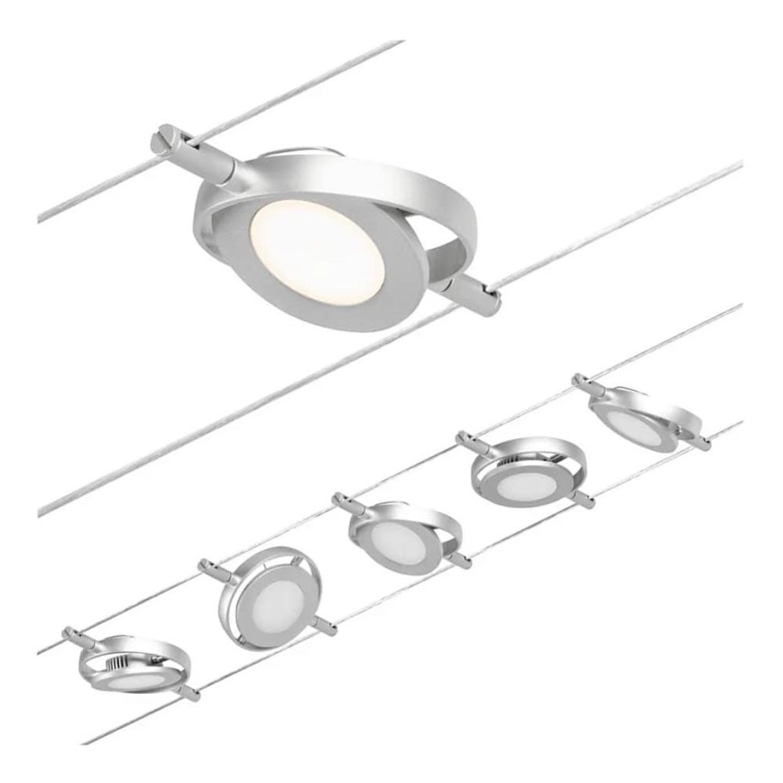 Paulmann 94414 - К-кт 5xLED/4,5W Спот за релсова система ROUNDMAC 230V лъскав хром