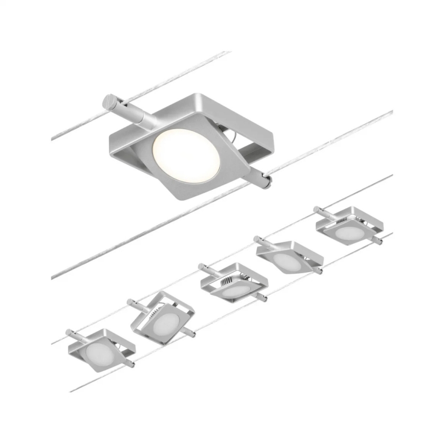 Paulmann 94420 - К-кт 5xLED/4,5W Спот за релсова система MAC 230V матов хром