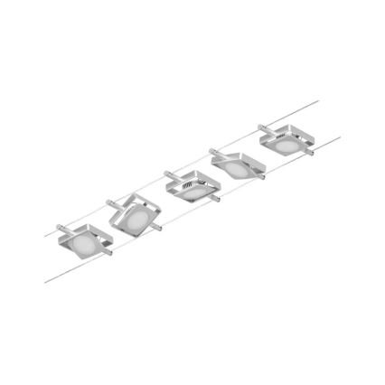 Paulmann 94420 - К-кт 5xLED/4,5W Спот за релсова система MAC 230V матов хром