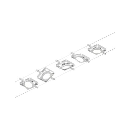 Paulmann 94420 - Комплект 5xLED/4,5W цялостна кабелна система MAC 230V матов хром