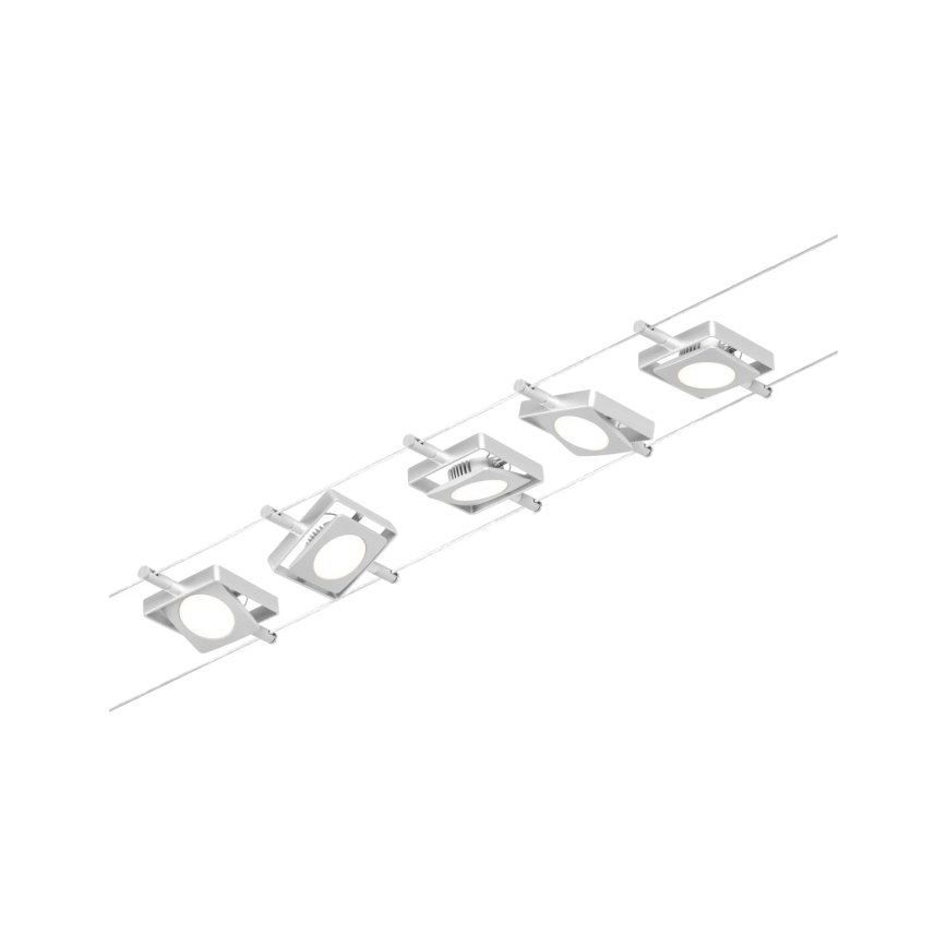 Paulmann 94420 - Комплект 5xLED/4,5W цялостна кабелна система MAC 230V матов хром