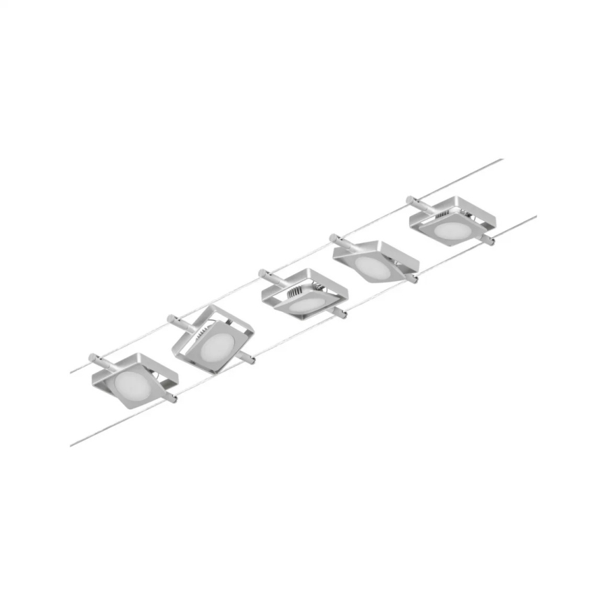 Paulmann 94420 - Комплект 5xLED/4,5W цялостна кабелна система MAC 230V матов хром