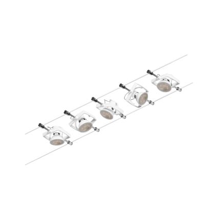 Paulmann 94432 - К-кт 5xGU5,3/10W Спот за релсова система MAC 230V бял