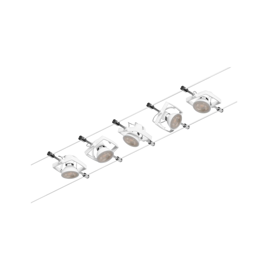 Paulmann 94432 - К-кт 5xGU5,3/10W Спот за релсова система MAC 230V бял