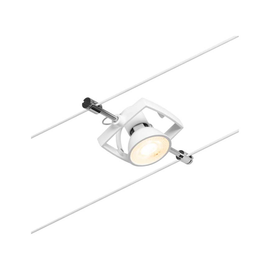 Paulmann 94432 - комплект 5xGU5,3/10W цялостна тросова система MAC 230V бяла