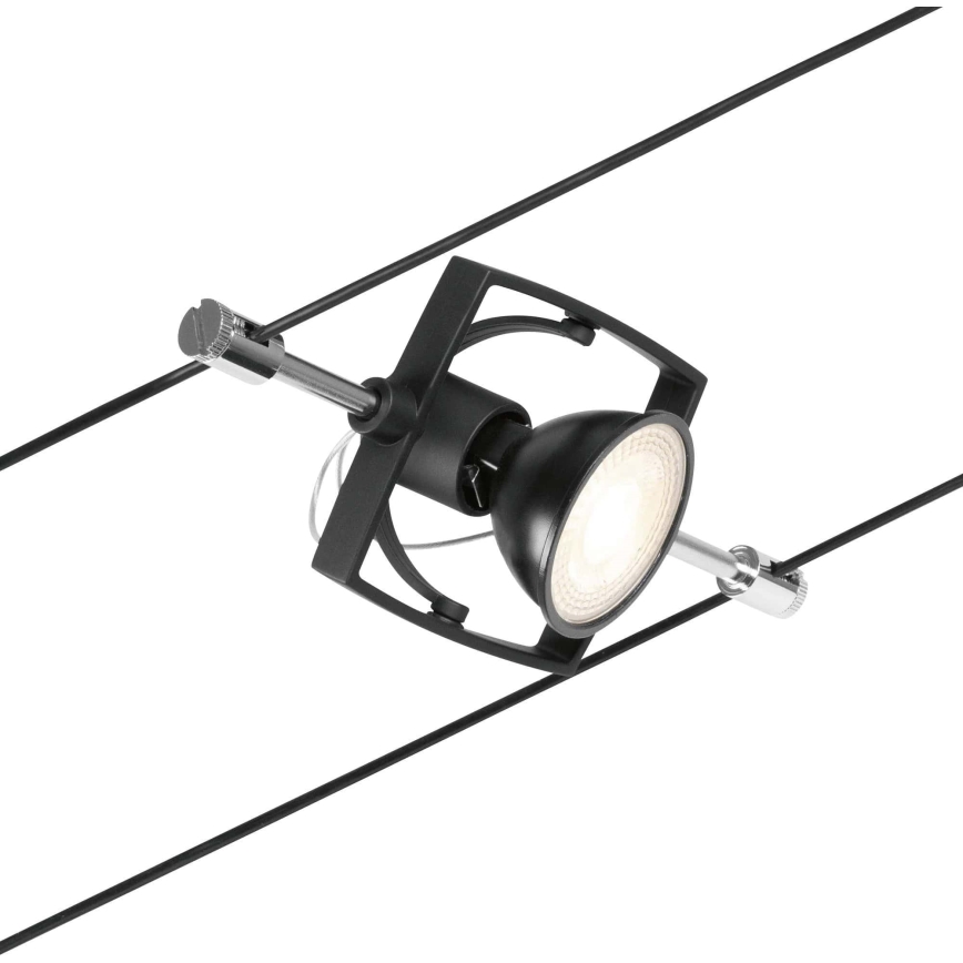 Paulmann 94434 - Комплект от 5 броя GU5,3/10W Луни за кабелна система MAC 230V черен