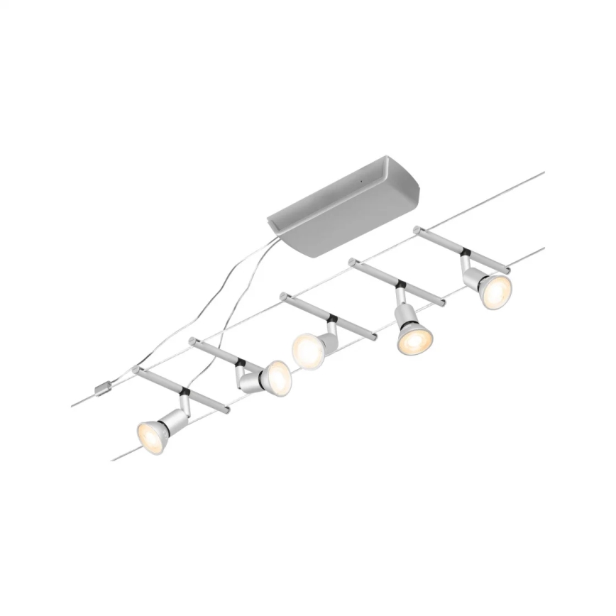 Paulmann 94442 - К-кт 5xGU5,3/10W Спот за релсова система SALT 230V матов хром