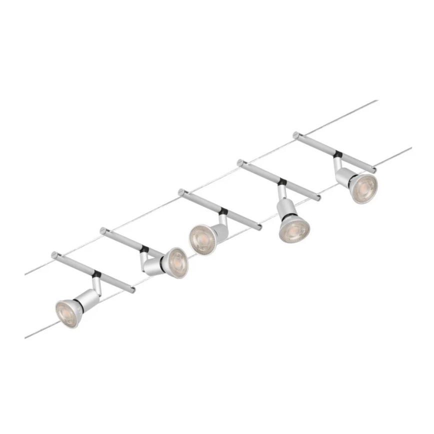 Paulmann 94442 - К-кт 5xGU5,3/10W Спот за релсова система SALT 230V матов хром