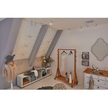 Paulmann 94443 - 1xGU5,3/10W Лунище за кабелна система SALT 12V мат хром