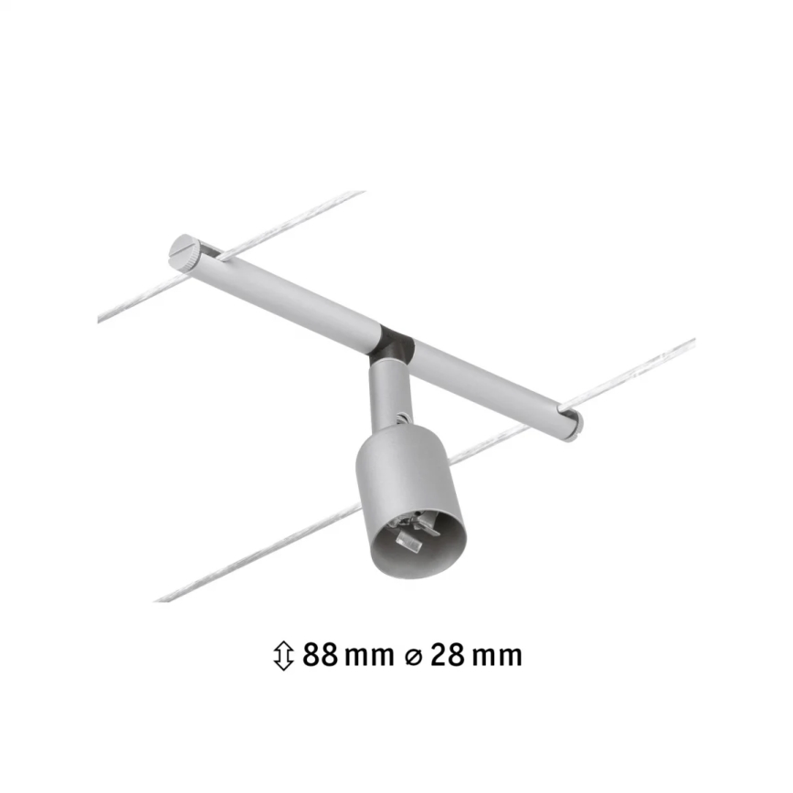 Paulmann 94443 - 1xGU5,3/10W Лунище за кабелна система SALT 12V мат хром