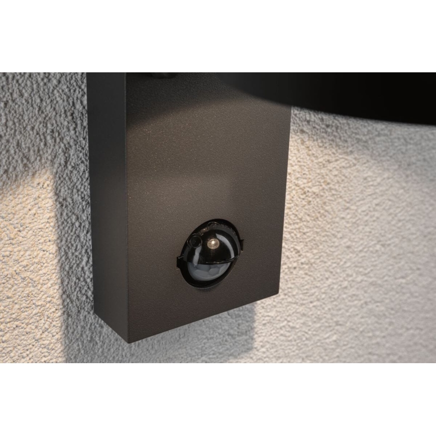 Paulmann 94453 - LED/6W IP44 Екстериорен аплик със сензор CAPEA 230V
