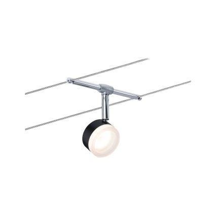 Paulmann 94457 - Комплект 5xLED/4W спотове за кабелна система CLEAR 230V черен/лъскав хром