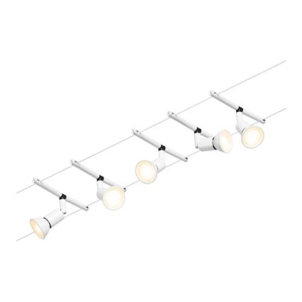 Paulmann 94458 - К-кт 5xGU5,3/10W Спот за релсова система SALT 230V бял