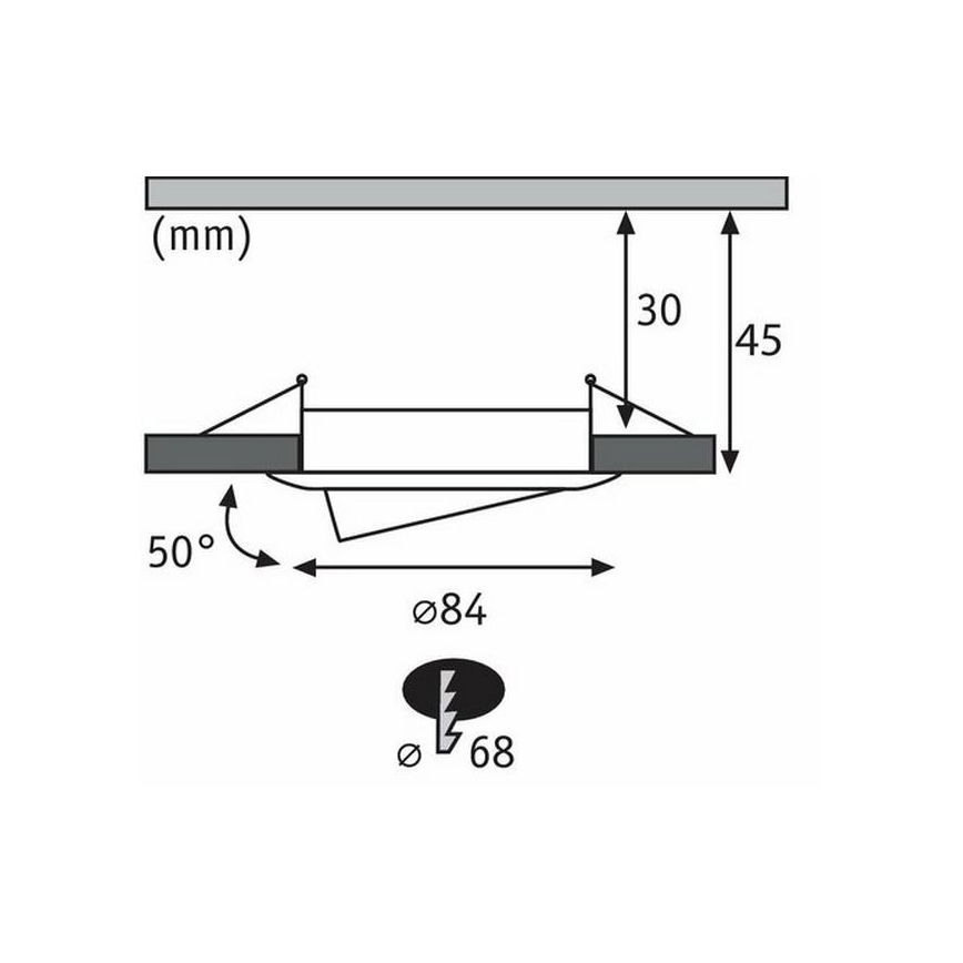 Paulmann 94471 - К-кт 3бр.LED/6W IP23 лунички за баня NOVA 230V
